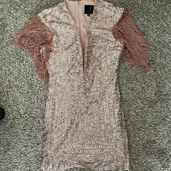 Rare London Dresses | Rare London Rose Gold Sequin Dress | Color: Gold | Size: 8 | Randiraexo's Closet